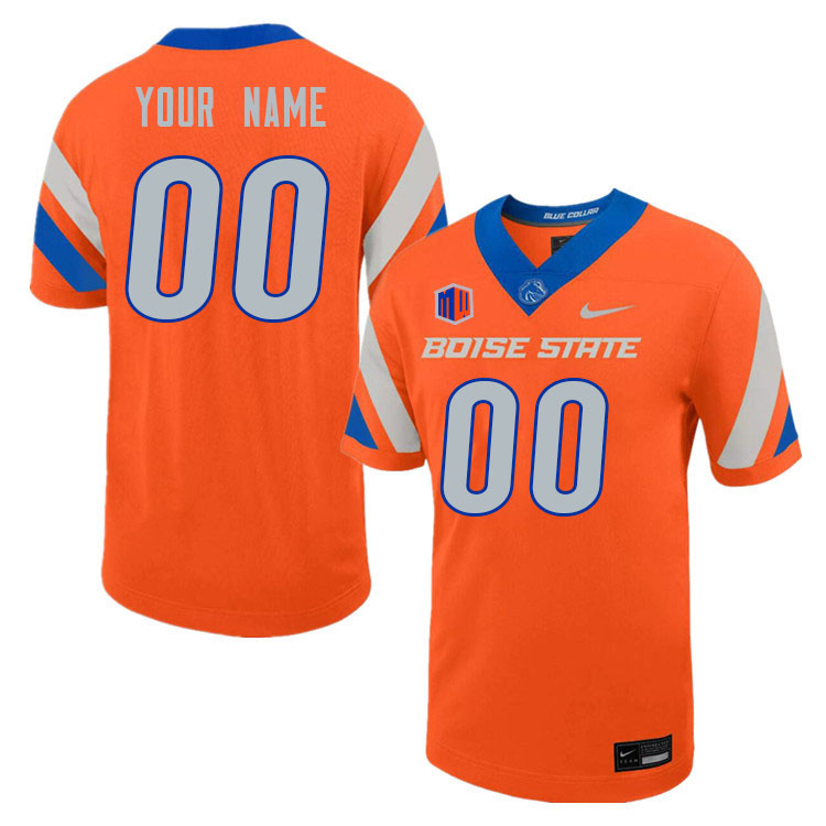 Custom Boise State Broncos Name And Number College Football Jerseys Stitched-Orange - Click Image to Close